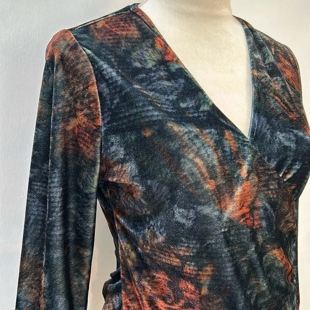 SOFT SURROUNDING VELVET ALYSSA TAPESTRY TOP WOMEN SIZE S - Picture 5 of 12